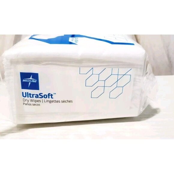 *50-Pieces* Medline UltraSoft Dry Disposable Wipes 10" x 13" ULTRASOFT1013 - Picture 2 of 3